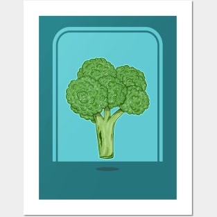 Broccoli Vegetable Plant Posters and Art